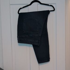 Terra & Sky Women's Straight Leg Jeans - Dark Blue